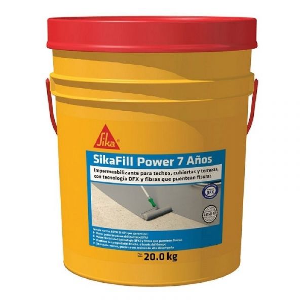 Sikafill Power 7 Años Impermeabilizante Acrilico Cubierta 20Kg