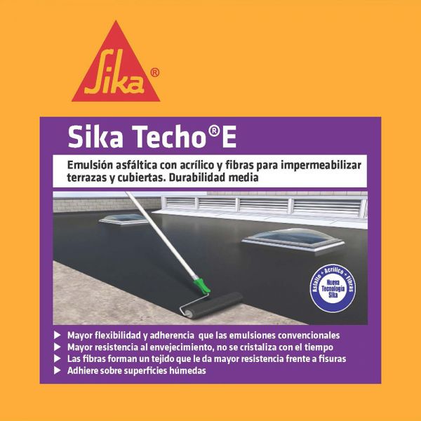 Sika Techo E Impermeabilizante Para Cubierta Y Terraza 3.5Kg