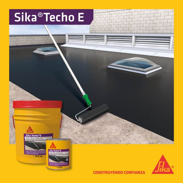 Sika Techo E Impermeabilizante Para Cubierta Y Terraza 3.5Kg