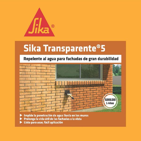 SIKA TRANSPARENTE-5 REPELENTE DE AGUA PARA FACHADAS 55GAL