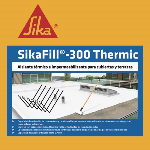 SIKAFILL 300 THERMIC MEMBRANA LÍQUIDA PARA CUBIERTA Y TERRAZA