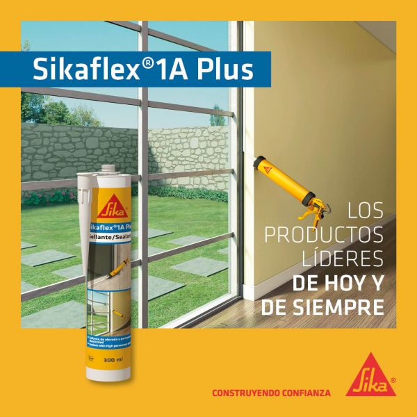 Sikaflex-1A Plus Sellador Poliuretano Elástico Blanco 300Ml