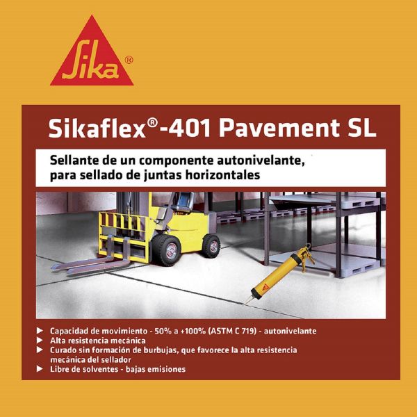 SIKAFLEX-401 PAVEMENT SELLANTE AUTONIVELANTE EN PISOS 1GL