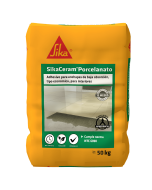 Sikaceram Porcelanato Gris Pega Enchape Cementicio De Baja Absorción En Interiores 50 kg