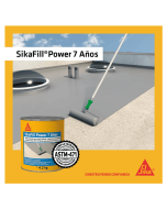 Sikafill Power 7 Años Gris Impermeabilizante Acrílico Para Cubiertas. Techos Y Terrzas 1 kg