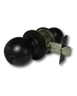 Cerradura De Pomo Cilindrico Metalico - Funcion Baño - Kl 501B - Tono Negro