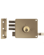 Cerradura De Sobreponer Tres Bulones - Kl 1050 Izquierda - Llave Punto Kl Segurity