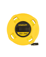 Cinta Métrica O Decámetro 15 m. En Fibra Vidrio 1/2" Ancho-Hoja 34-260S Stanley