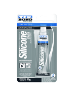 Silicona Acetica Alta Temperatura X 50 g Gris Blister Tekbond