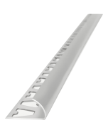 Aluminio Guardacanto 12 mm X 2.5m Arco Cromo Mate Atrim 1978