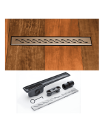 Desague Rio Lineal 45 X 6.8 cm Wave Ondulado Con Adaptador Atrim