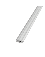 Aluminio Perfil Tee Piso Pared Cromo Mate 10 mm X 6 mm X 2.5m Atrim 2249
