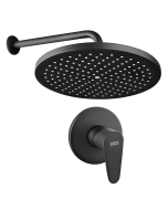 Conjunto Ducha Monocontrol Dessin Stretto Negro Mate