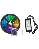 Kit Blister Cinta Smart Led Rgb Rollo 5 M+control+adaptador Icl96 Mercury