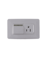 Toma + Interruptor Incrustar Blanco Eti12 Mercury