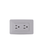 Toma Doble de Incrustar Polo Tierra Blanco ETI11 Mercury
