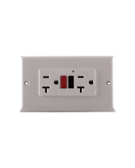 Toma Doble GFCI de Incrustar 20A Blanca ETI05 Mercury