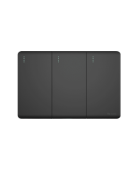 Interruptor Triple Incrustar Conmutable Black Infinity ETI267