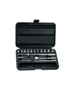 Juego de Copas/Dados 6 pts Mando 1/4" 18 Piezas Métrico Stanley 86-117