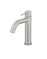 Griferia Agua Fria Lavamanos Cylinder Curvo Bajo Satin MKL047