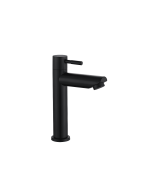 Griferia Agua Fria Lavamanos Cylinder Recto Bajo Negro MKL052