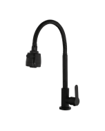 Llave Agua Fria Lavaplatos Flexy Negro Smart Grifos MKL038