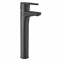 Llave Lavamanos Monocontrol Alto Stretto Dessin Negro Mate