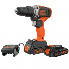 Taladro 3/8 Percutor Black+Decker Bcd704C1-B3 20V 2 Velocidades
