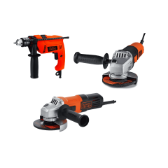 Combo Taladro 1/2 Hd555-B3 + Pulidora 4-1/2 G650 + Pulidora 4-1/2 G720 Black+Decker
