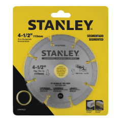 Disco Diamantado Segmentado 4-1/2 x 7/8 Stanley Sta47452L