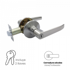 Cerradura De Manija Para Alcoba Phillips Dakota Acero Inoxidable 6738