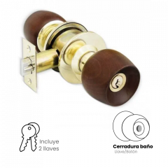 Cerradura De Pomo Para Baño Yale Dublín Us3
