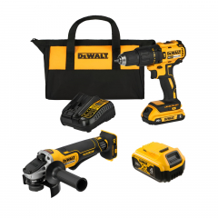 Combo Taladro Percutor 1/2 DCD7781D1 + Pulidora 4-1/2 DCG413B + Batería 4Ah DCB204 Dewalt