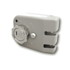 Cerradura de Sobreponer Cilindrico Metalico - Funcion Roseta - Multip Kl1080 Derecha