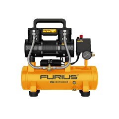 Compresor De Aire Directo Silencioso Libre De Aceite 12L-1Hp Furius Fc112s