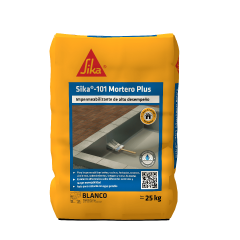 Sika-101 Mortero Plus Blanco Recubrimiento Impermeable Para Tanques Y Zonas Humedas 25Kg