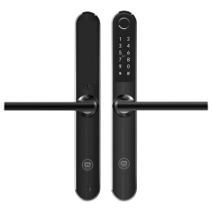 Cerradura Electronica Cheka Huella Clave Tarjeta Black Mate