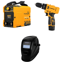 Furius Combo Soldador FW131M+Taladro Inalambrico 3/8 FCD12+Careta De Soldadura FW23
