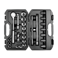 Juego de herramientas mecánicas de 25 piezas con mandril de 1/2 y medidas métricas STMT45508-LA Sta