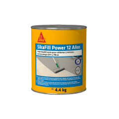 Sikafill Power 12 Años Blanco Impermeabilizante Acrílico Para Cubiertas, Techos Y Terrazas 4.4Kg