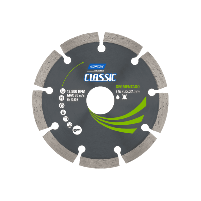 Disco Diamantado Classic Segmentado 4 1/2 110Mm Norton
