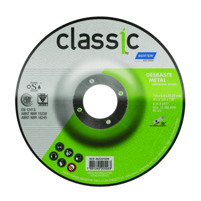 Disco Classic Bda 600 T27 4.1/2X1/4X7/8 (6.4Mm) Norton