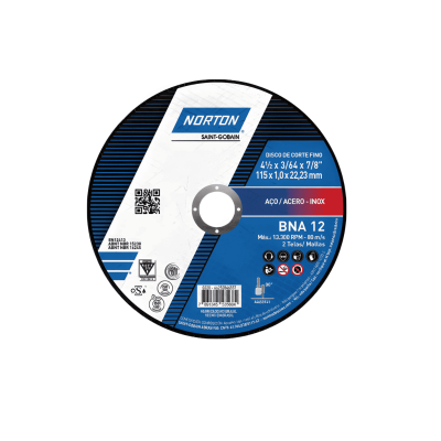 Disco Superfino Bna12 41/2X3/64X7/8 (1.0Mm) Norton