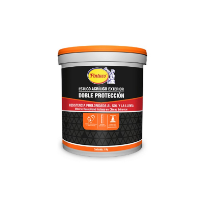 Estuco Acrilico Exterior D/Prot. Blanco 27060 Galon 6 Kilos