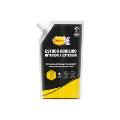 Estuco Profesional Interior Exterior 17090 Blanco Bolsa 300 Gr Pintuco