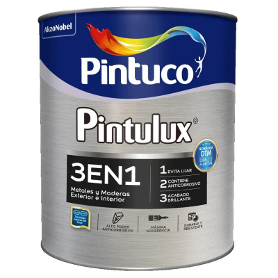 Esmalte Pintulux Teu/3 En 1 Verde Bronce Galon 80 Pintuco