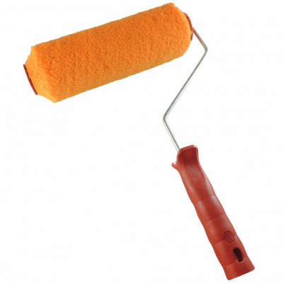 Rodillo De Felpa PremiumTex Alma Pvc  9 con mango rojo Caribe 70011