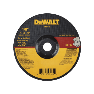 Disco Abrasivo Corte Metal  T42 7 X 1/8 Dewalt Dw54840