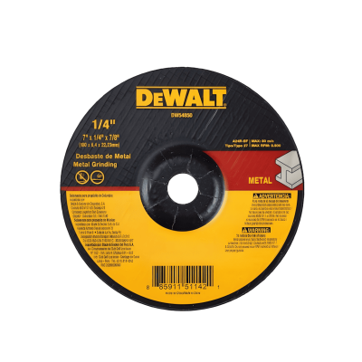 Disco Abrasivo Desbaste T27 7 X 1/4 Dewalt Dw54850