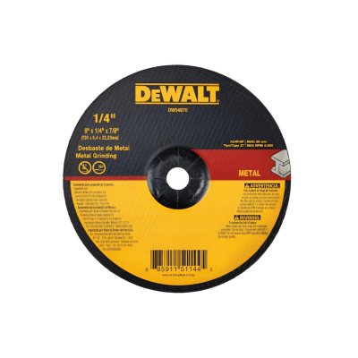 Disco Abrasivo Desbaste T27 9 X 1/4 Dewalt Dw54870